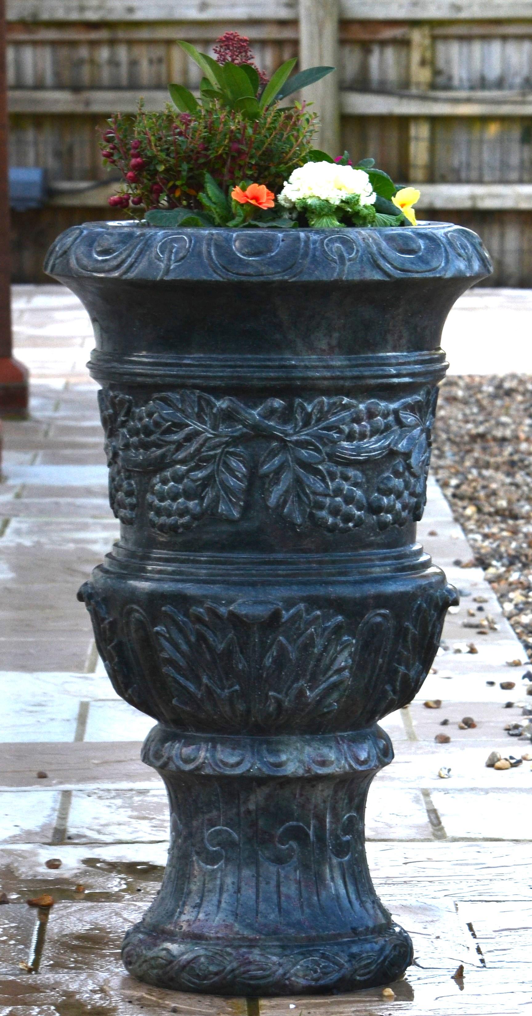 The Ornate Granite Planter
