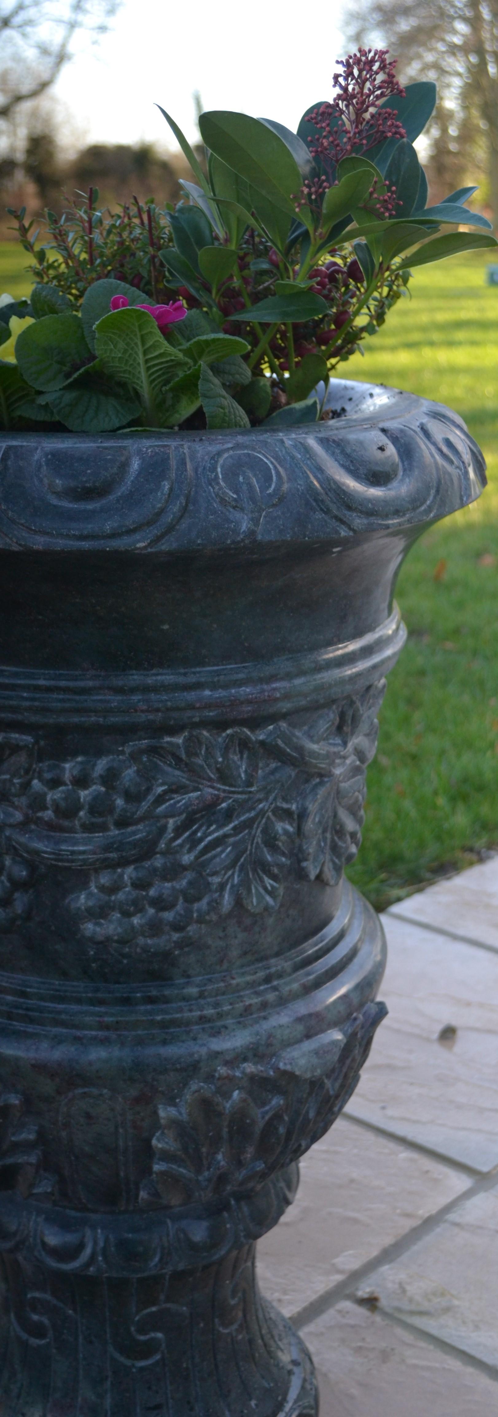 The Ornate Granite Planter